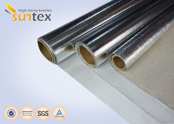 Tela de vidro aluminizado com isolamento térmico     Retardante de incêndio para tubulações de vapor e fatos de incêndio