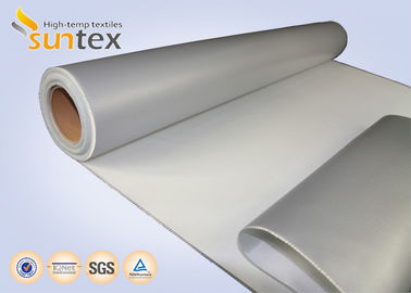 Tela cinzenta do revestimento do material de isolação de 14 onças com o silicone para as tampas e os revestimentos