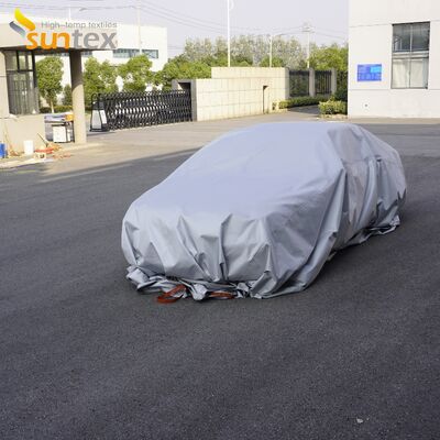 Gray Color 550℃/1000℃ Thermal Resistance Fire Blanket with Oxygen Deprivation for EV Car Fire Safety