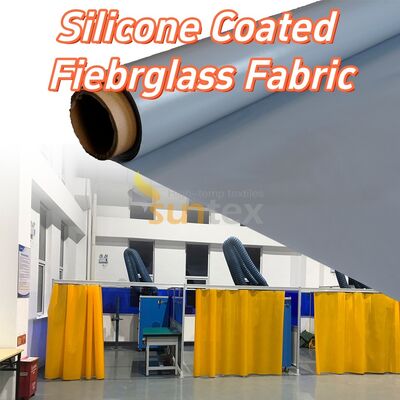 High Temperature Resistant Fireproof Anti-tear Silicone Coated Fiberglass Fabric for Industrial Applications