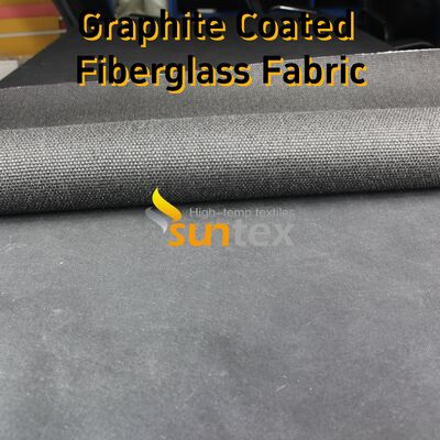 Graphite Coated High Temperature Fiberglass Fabric with 750℃ Coating and 550℃ Fabric Resistance 28.82oz/sqy