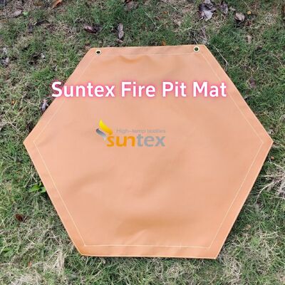 550C Heat Resistant Fire Pit Mat with Customizable Size and Multi-Layer Structure for Outdoor Grill Protection