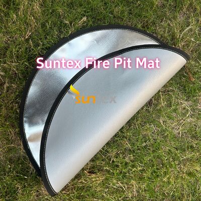 36 Inch Round Fire Pit Mat with 550C Heat-Resistant and Customizable Size for Outdoor Use