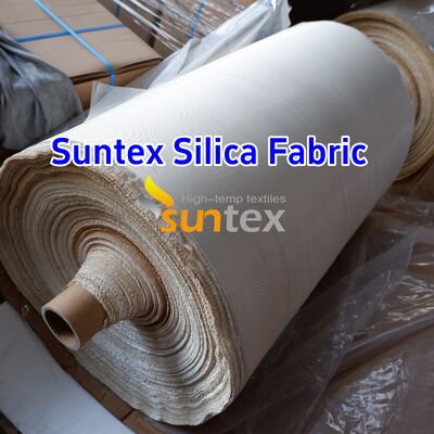 High Silica Fiberglass Cloth with 1200℃ High Temperature Resistance 18 oz/sqy Unit Weight and Crowfoot Pattern