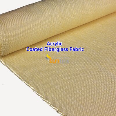 Fireproof Acrylic Coated Fiberglass Fabric with 550 Degree C Temperature Resistance for Welding Blankets