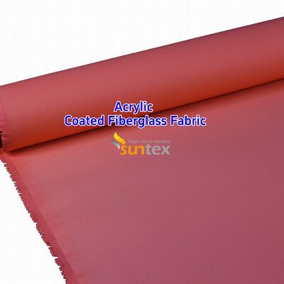 550 Degree C Fire Resistant Fiberglass Fabric with Acrylic Coating for Easy Sewing and Cutting