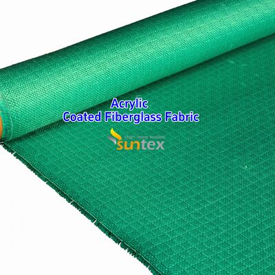 550 Degree C Fire Resistant Fiberglass Fabric with Acrylic Coating for Easy Sewing and Cutting