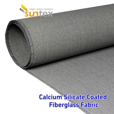 Tecido de fibra de vidro revestido com silicato de cálcio, retardador de chama, resistente à corrosão e à alta temperatura