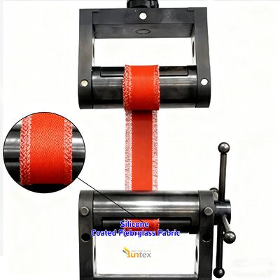 Tecido de Fibra de Vidro Revestido de Silicone Resistente a Altas Temperaturas e Anti-rasgo para Aplicações Industriais