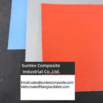 High Temperature Resistance Fireproof Silicone Coated Fiberglass Fabric with Customizable Width