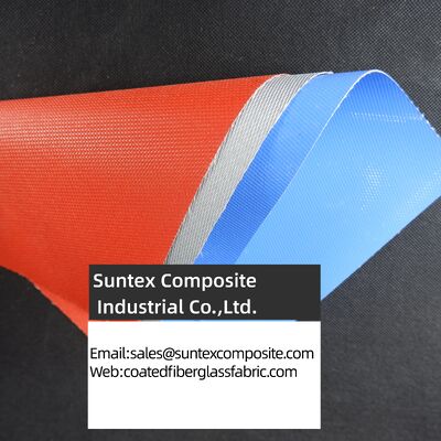 Tecido de Fibra de Vidro Revestido de Silicone à Prova de Fogo de Alta Temperatura com Resistência à Corrosão