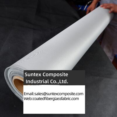Fireproof High Temperature Resistance 4H Satin Weave Silicone Coated Fiberglass Fabric for Industrial Applications