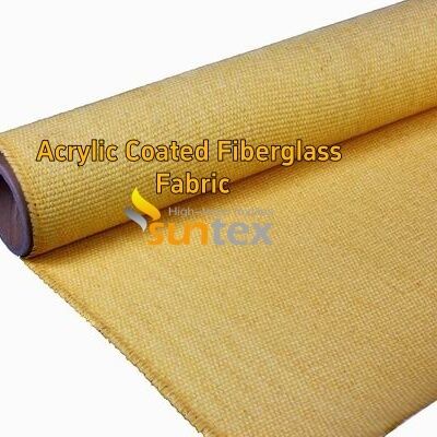 550 Degree C Temperature Resistance Acrylic Coated Fiberglass Fabric Easy to Sew and Cut Fire Resistant Welding Blanket