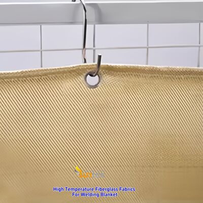 Manta de Soldagem de Fibra de Vidro Retardante de Chamas Resistente ao Calor até 550°C Manta de Fogo com Revestimento Acrílico