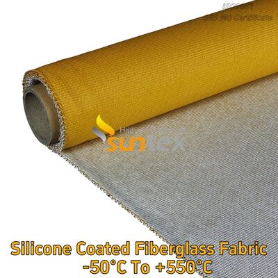 Silicone Rubber Coated Glass Fiber Fabric Fiberglass Cloth