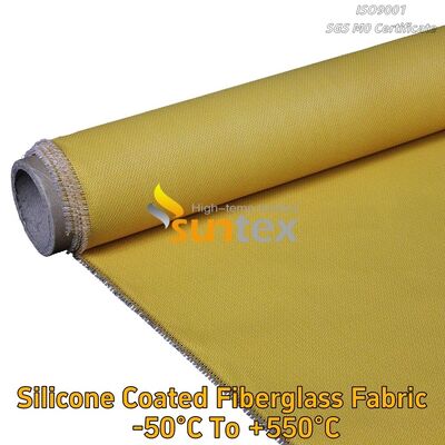 Silicone Rubber Coated Glass Fiber Fabric Fiberglass Cloth