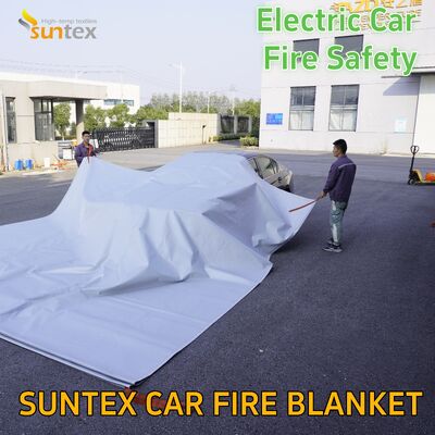 Car Fires 6 X 8 M Fire Blanket for Ev Car 19.8 X 26 Ft Electric Vehicles Fire Blankets