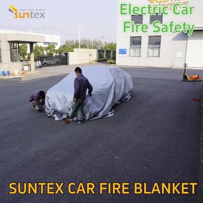 Fábrica de saída de alta silicona EV Car Fire Blanket 1700°C CE aprovado