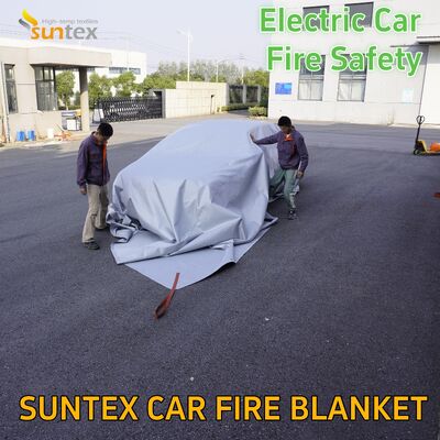 Comércio por grosso 6*8m Cobertura de incêndio de fibra de vidro de alta temperatura para estacionamento de automóveis elétricos