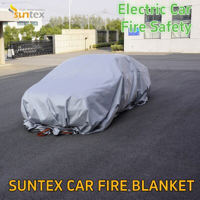 Large Size Silicone Coated Fire Blanket Fire Resistente à Fibra de Vidro Car Fire Blanket