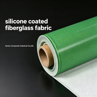 Tecido de fibra de vidro revestido com silicone para cortina de fogo