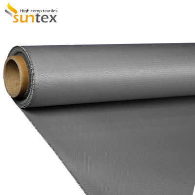 Tela revestida da fibra de vidro do silicone da resistência térmica 550C 17oz