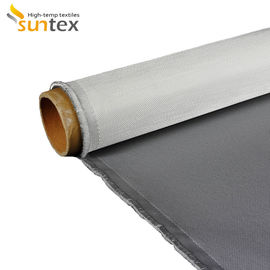 560 pano revestido da fibra de vidro da borracha de silicone de G/sqm 0.43mm para a cobertura do fogo
