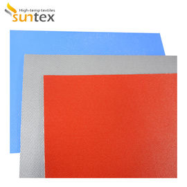 Tela à prova de fogo vermelha preta do saco do documento de Grey Silicone Coated Fiberglass Cloth