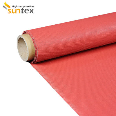 Flexible Silicone Coated Fiberglass Fabric with 1 / 1.2 / 1.5 Meter Width and 50 m / 100 m Roll Length for High Temperature Applications