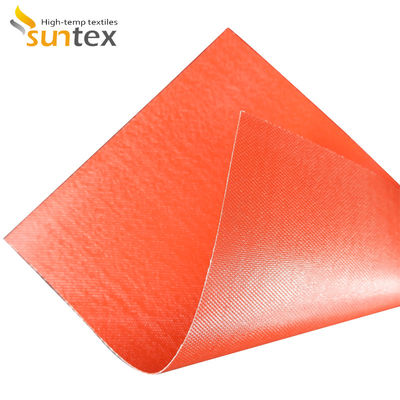Fogo revestido da tela da fibra de vidro do silicone vermelho - pano resistente da fibra de vidro