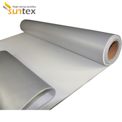 Double Sided Silicone Coated Fiberglass Fabric with 0.3 mm Thickness and 400 g/sqm Weight for High Temperature Insulation