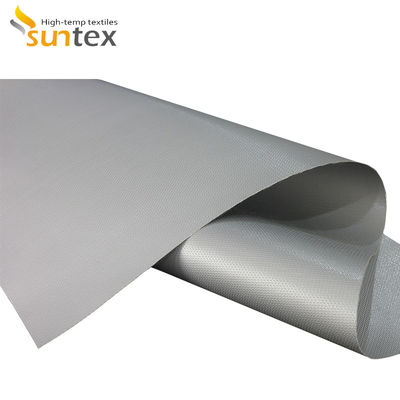 O dobro tomou partido tela revestida da fibra de vidro do silicone de 0.4mm para cortinas do fogo
