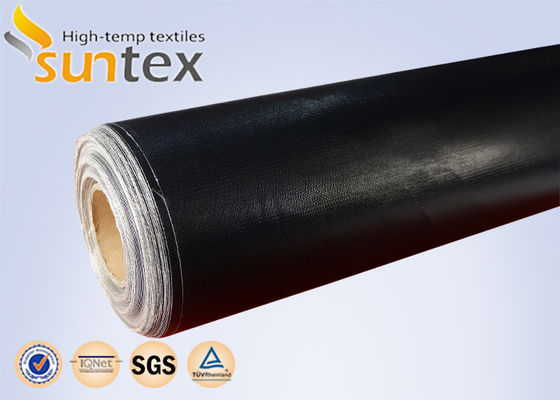 PTFE antiestático preto revestiu a tela da fibra de vidro para o retardamento da poeira